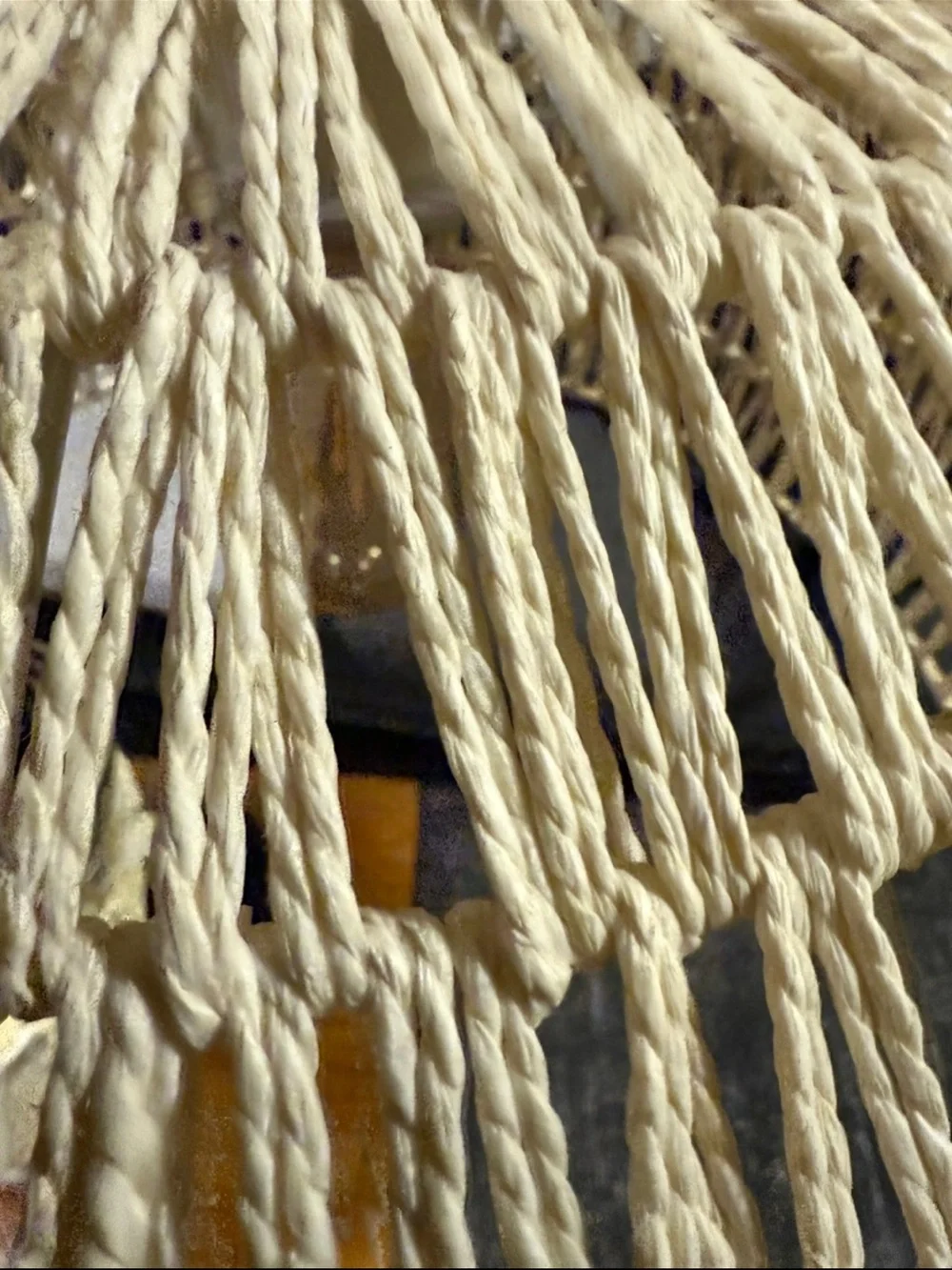 Neutral Woven Pendant Light Shade - Cream Home Accent